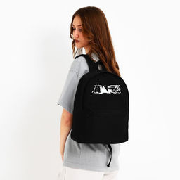 Рюкзак текстильный Аниме, с карманом, 27*11*37, черный - Nazamok фото 2