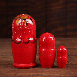 Матрёшка 3 в 1, расписная, МИКС