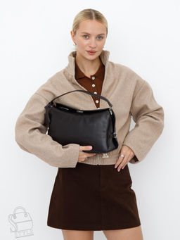 Сумка женская кожаная 1026L coffee Polina&Eiterou