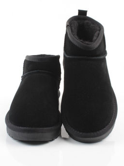 04-PF8300-1 BLACK Угги женские (натуральная замша, 100% шерсть)