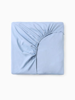 Простыня на резинке LoveLife 160*200*25 см, цв.голубой, жатка, 100% п/э, 100гр/м2  фото 8