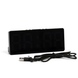 Часы - будильник электронные, настольные, USB, термометр, календарь, 15×6.3 см, от батареек ААА
