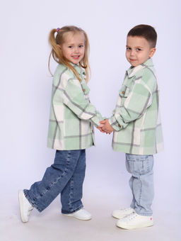 РБ012 Рубашка "Бавария" 3 (фисташковый; белый)