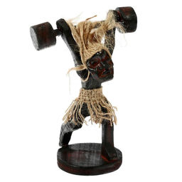 Сувенир «Абориген-штангист», 30 см, дерево