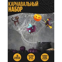 Карнавальный набор Ведьма,паутина, декор