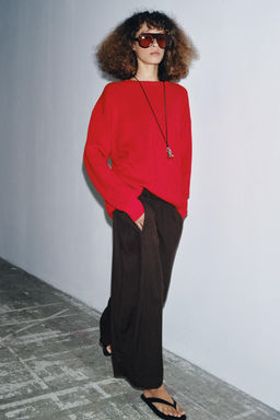 ZW COLLECTION TEXTURED VOLUME TROUSERS