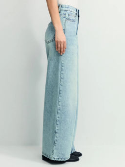 Джинсы ultra wide leg с высокой посадкой / Zarina  фото 3