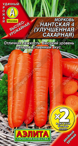 Морковь Нантская 4 (УЛУЧШЕННАЯ САХАРНАЯ) (2029)