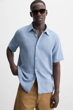 TEXTURED REGULAR FIT SHIRT - Zara фото 5