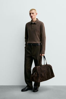 BRUSHED TEXTURED POLO SHIRT ORIGINS - Zara фото 9