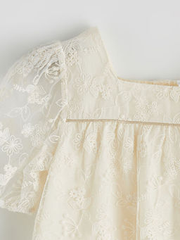 K?z ?ocuk Nak??l? Dantel Elbise