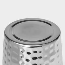 Ведро для льда «Чеканный», 5.2 л, 25×20×20.5 см, нержавеющая сталь, золотые ручки