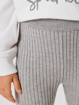 ACOOLA / Брюки детские для девочек (лосины) Suzana pt серый меланж  фото 2