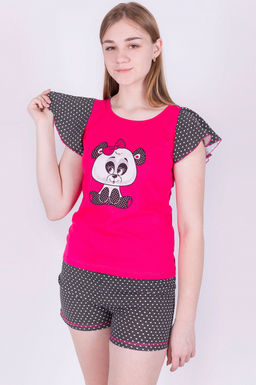 Арт. 8237 Пижама с шортами 38-44 (4 шт) Цвет:ассорти