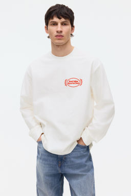 Camiseta de manga larga con estampado Loose Fit - H&m фото 3