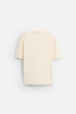 VISCOSE BLEND KNIT POLO SHIRT - Zara фото 7