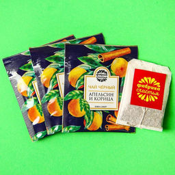 Чай чёрный 25 кружек новогоднего настроения, вкус: апельсин и корица, 25 пакетиков, 45 г. - Фабрика счастья фото 2
