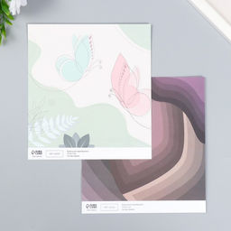 Цена за 10 шт. Бумага для скрапбукинга двусторонняя Нежность весны, плотность 180 г, 15.5?17 см