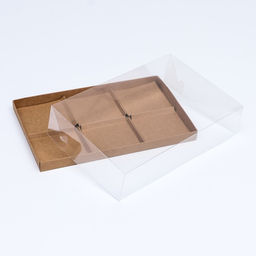 Цена за 2 шт. Коробка для муссовых пирожных 6 штук, 26×17×6 см, крафт