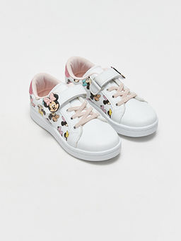 Minnie Mouse Bask?l? S?n?f?n Y?ld?z Sporcusu Spor Ayakkab?s?