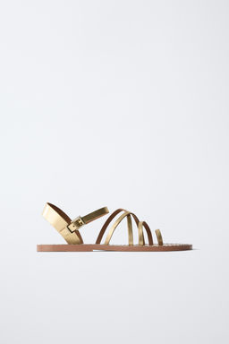 SANDALIA PIEL / Oro