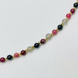 Колье для "Скорпиона" из Турмалина, Лабрадора и Граната 38 см +