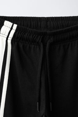 PANTAL?N WIDE LEG BANDAS / Negro - Zara фото 3