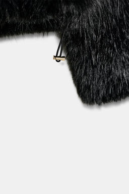 FAUX FUR HOODIE JACKET - Zara фото 7