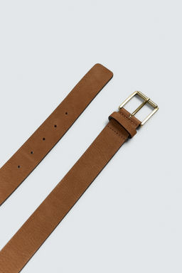 LIMITED EDITION EMBOSSED LEATHER BELT - Zara фото 4