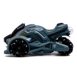 Машинка на пульте управления MotoPRO, эффект дыма, свет, работает от аккумулятора, цвет серый