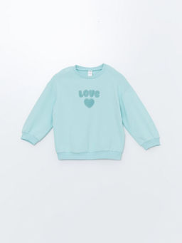 Bisiklet Yaka Uzun Kollu Bask?l? K?z Bebek Sweatshirt ve Tayt 2li - Waikiki фото 2