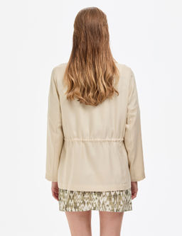 Krem Regular Fit Ceket