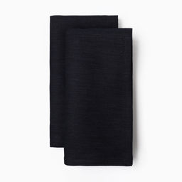 Набор салфеток «Этель» Black, 40×40 см - 2 шт., 100% лён