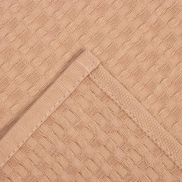 Полотенце Доляна цв. коричнево-серый 35х60 см, 100% хл., крупная вафля 220 г/м2  фото 4