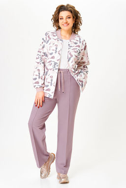 Блуза Swallow 803.2 черный+серебряный узор фото 468