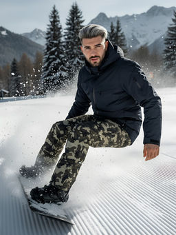 Горнолыжный костюм мужской зимний темно-синего цвета 02412TS - Mtforce фото 2