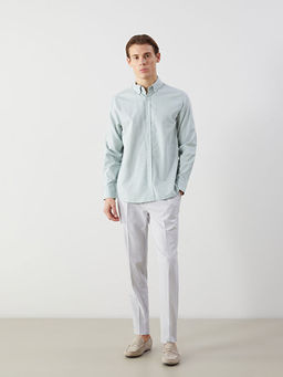 Slim Fit Uzun Kollu Oxford Erkek G?mlek