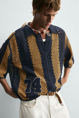 CROCHET PATCH SHIRT - Zara фото 15
