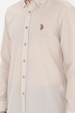 Мужская базовая рубашка с длинным рукавом Stone - U.s. polo assn фото 6