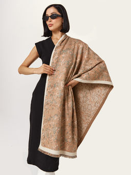 в составе ШЕРСТЬ и КАШЕМИР Большой, мягкий, теплый двусторонний палантин. - Tantino фото 8