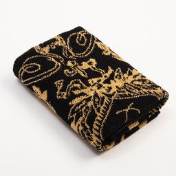 Полотенце махровое Этель «Николай», 50×90 см, 100% хлопок, 420 г/м², чёрное