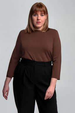 Арт.12601/4 Лонгслив женский 50-58 (5 шт) Цвет:коричневый - Калинка фото 2