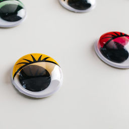 Глазки с ресничками на клеевой основе, набор 18 шт., размер: 2 см - Школа талантов фото 6