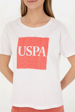 Женская футболка цвета экрю - U.s. polo assn фото 13