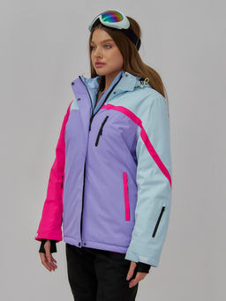 Горнолыжный костюм женский зимний фиолетового цвета 016F - Chunmai фото 13