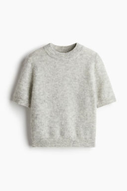 Top en mezcla de mohair