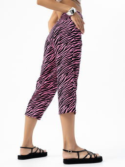 Бриджи хлопок 100%,розово-черные - Binita фото 3