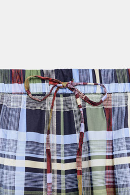 PANTAL?N BOMBACHO CUADROS ZW COLLECTION / Multicolor
