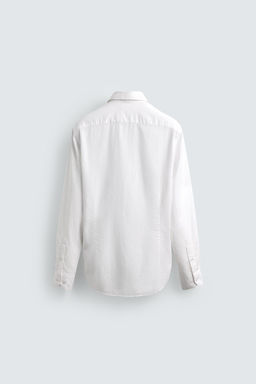 CAMISA REGULAR FIT ALGOD?N / Blanco - Zara фото 8