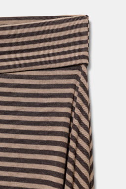 ASYMMETRIC STRIPED SKIRT - Zara фото 9